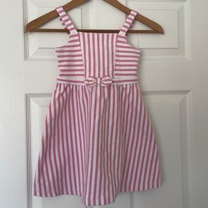 Pink and white striped Janie and Jack dress